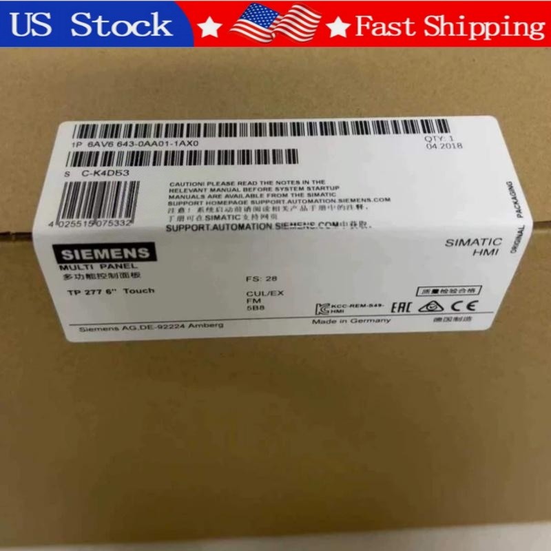 6AV6643-0AA01-1AX0 1PCS New Siemens 6AV6 643-0AA01-1AX0  Fast Shipping