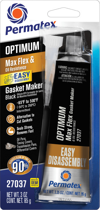 Permatex Optimum Black Rtv Silicone 3 Oz 12/Case Chemicals