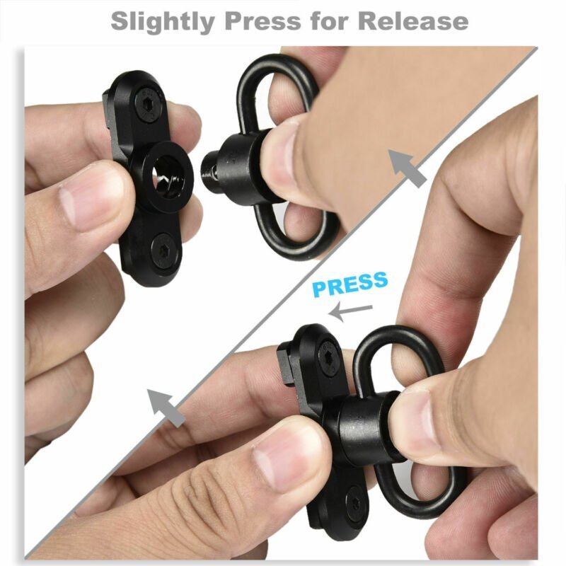 2PCS M-LOK MLOK Quick Release Sling Mount Push Button QD Sling Swivel Adaptor