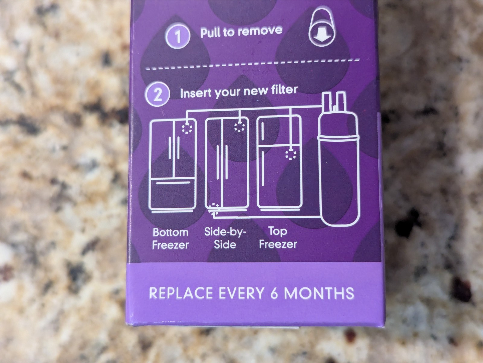 Every drop Refrigerator Ice & Water Filter Purple Filter