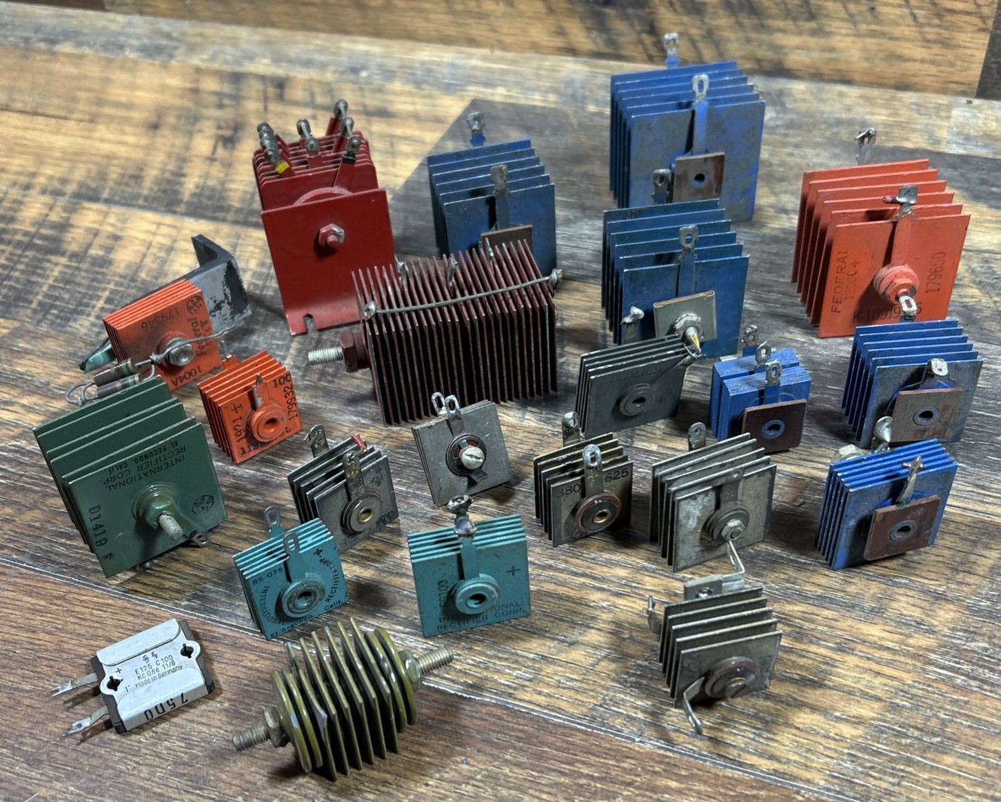 Vintage Fin-Type Rectifier Mixed (Lot Of 22)
