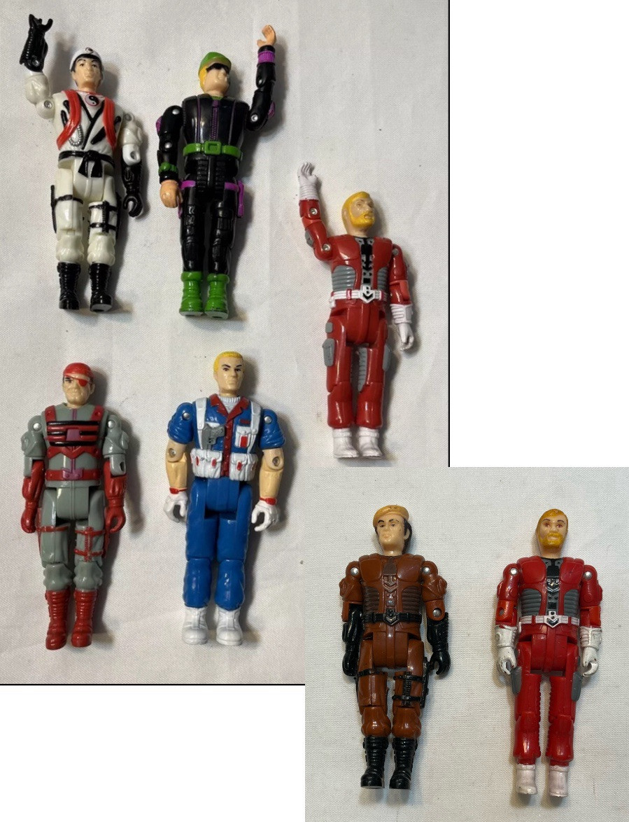 Vintage 1991 ToyMax Adventure Man Action Figures gi Joe force kaido bikin MPACT