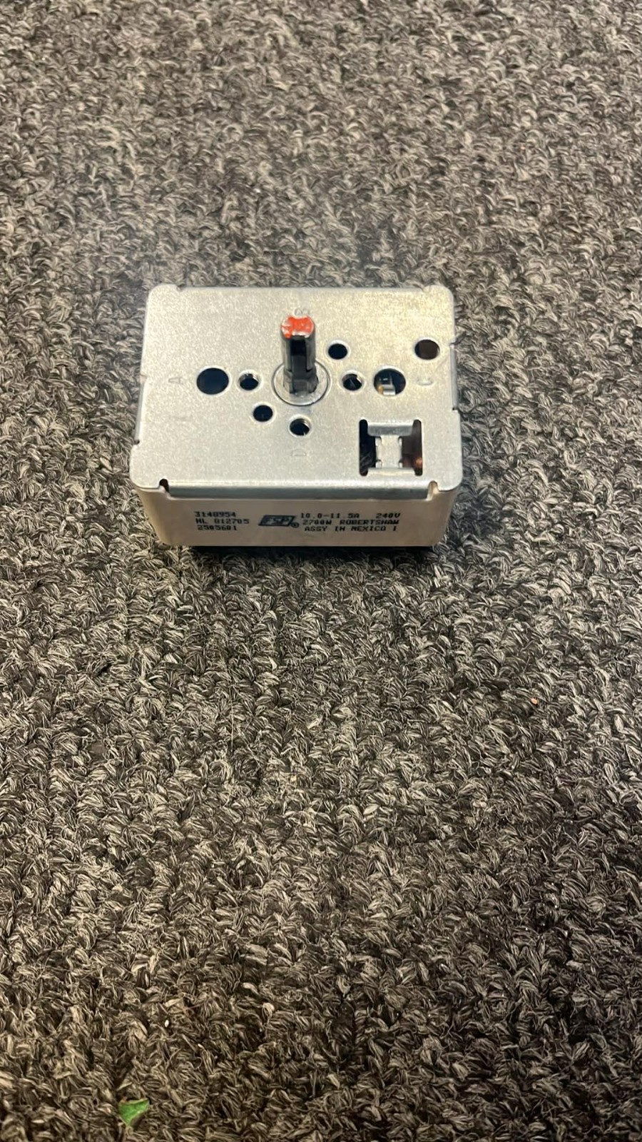 OEM Whirlpool Range 8" Burner Switch WP3149400 for WFC150M0JB4