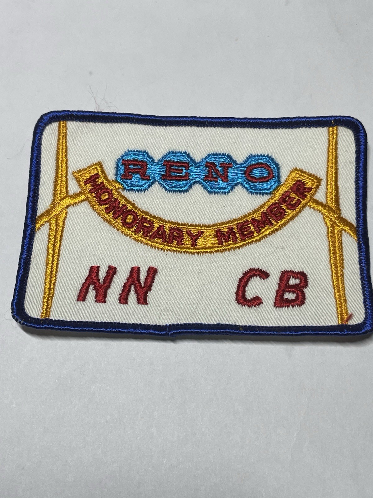 Vintage 1970s CB Radio Club Patch Reno Nevada Honorary Member Trucker F43