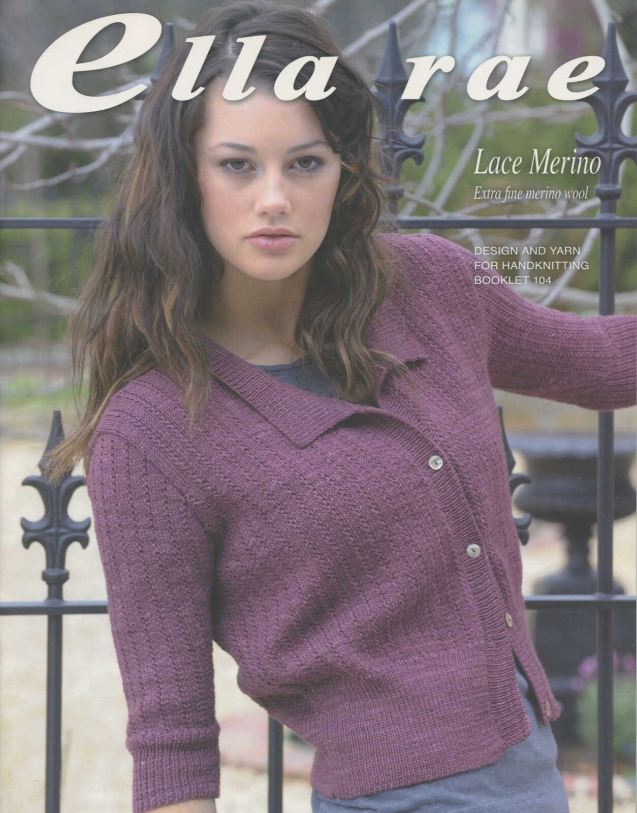 Ella Rae Knitting Pattern Booklet 104 Lace Merino - 6 Designs for Women 31.5-43"