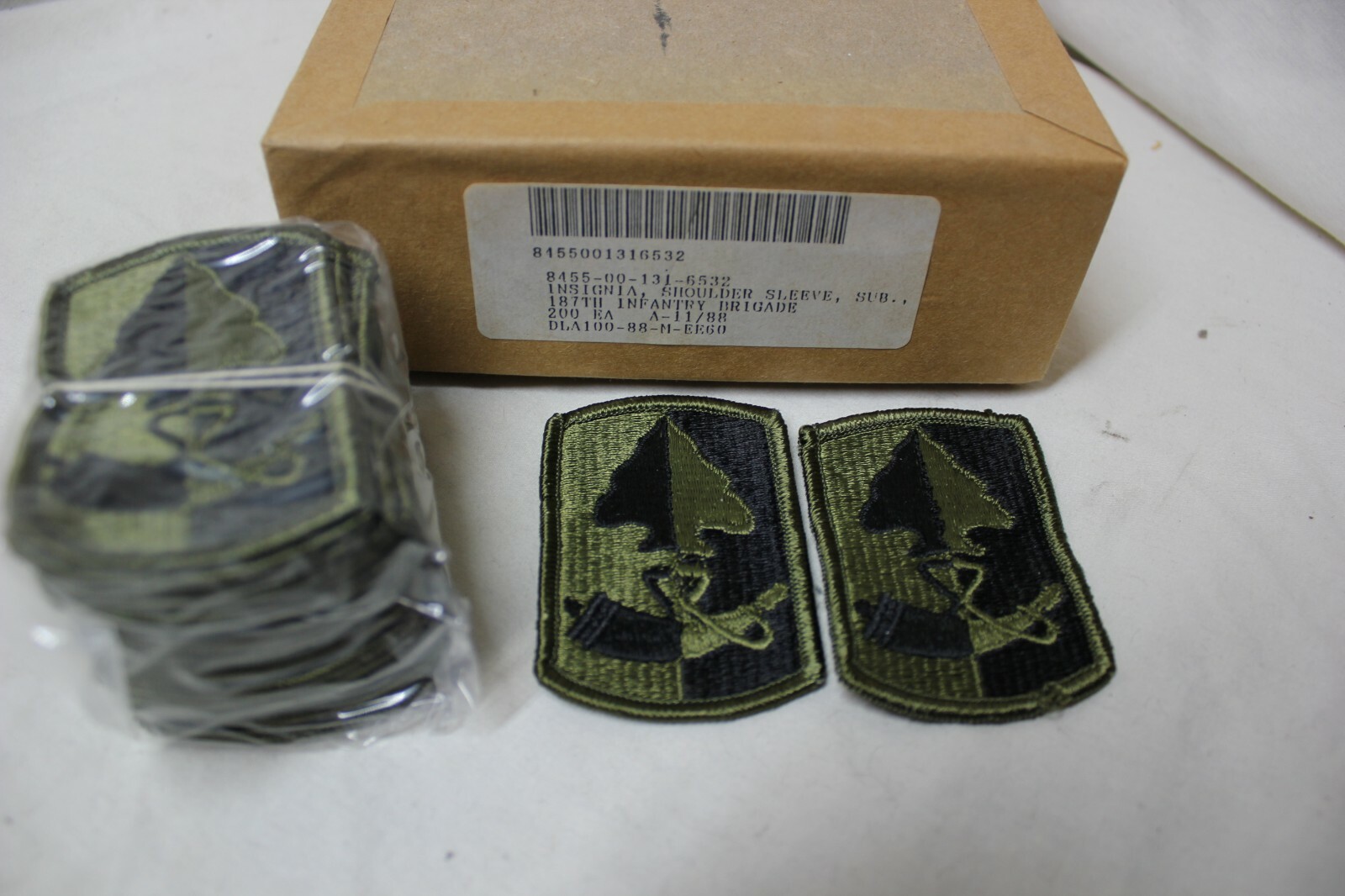 US Military Issue Patch ARMY Insignia 187th Infantry Brigade 200 Patches U