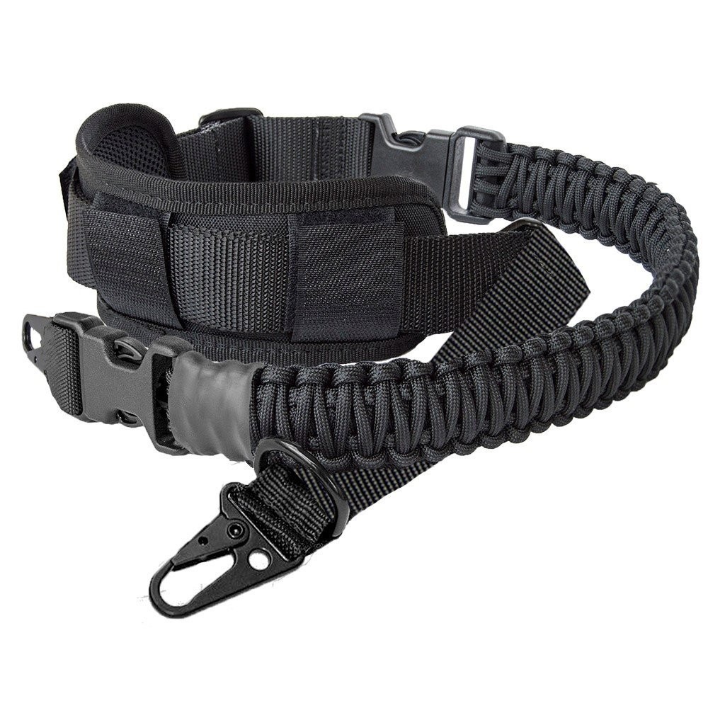 LANHE TACTICAL 550 Paracord 2 Point Rifle Sling with Shoulder HK style Clip