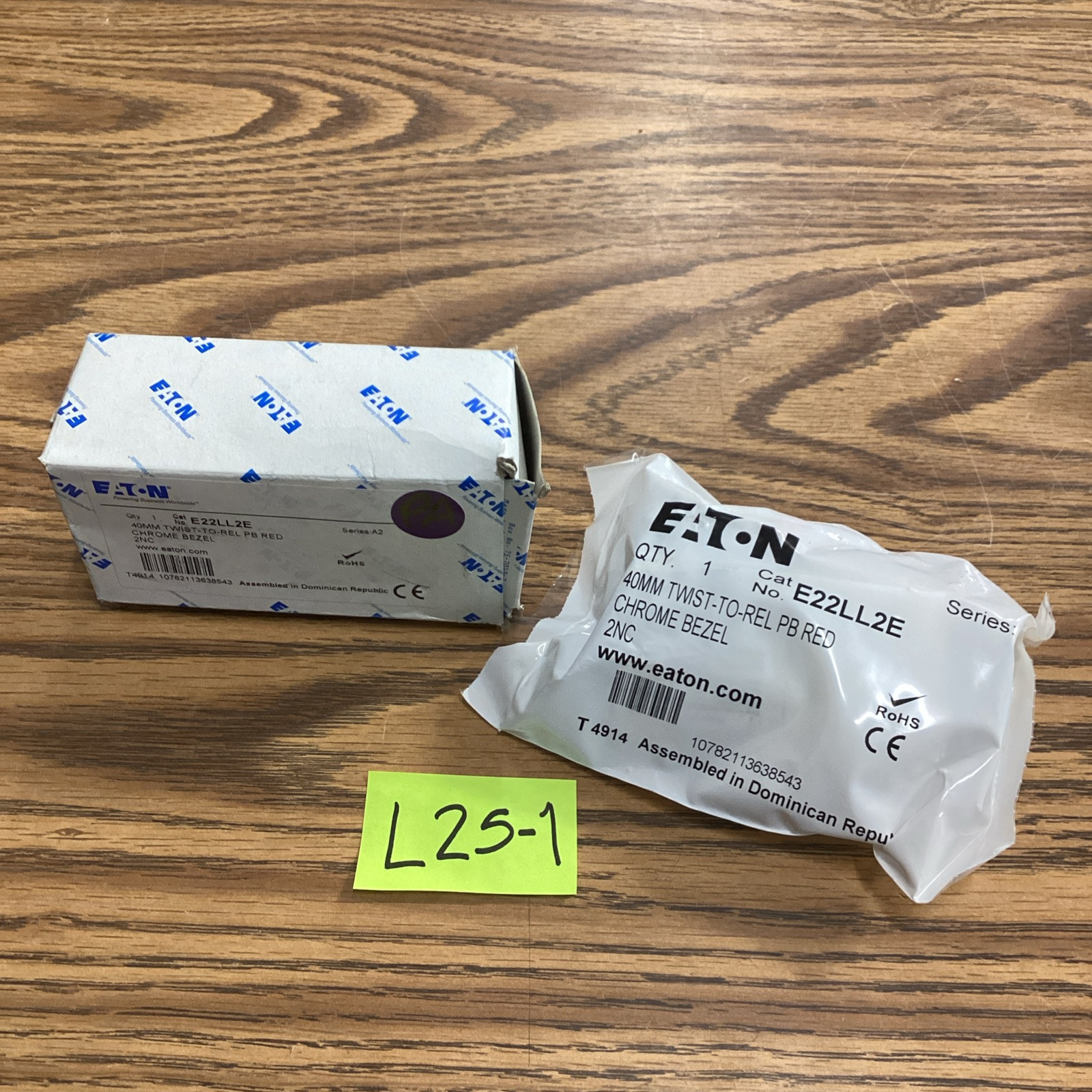 EATON E22LL2E E-STOP OPERATOR RED MUSH TWIST RELEASE 40MM 🟣