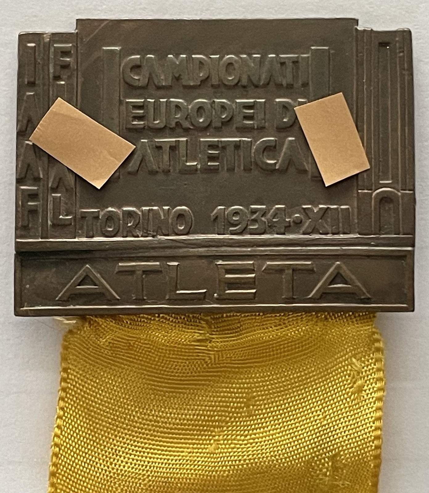 OND IIAF FIDAL European Athletics Championships Turin 1934 Sport Badge