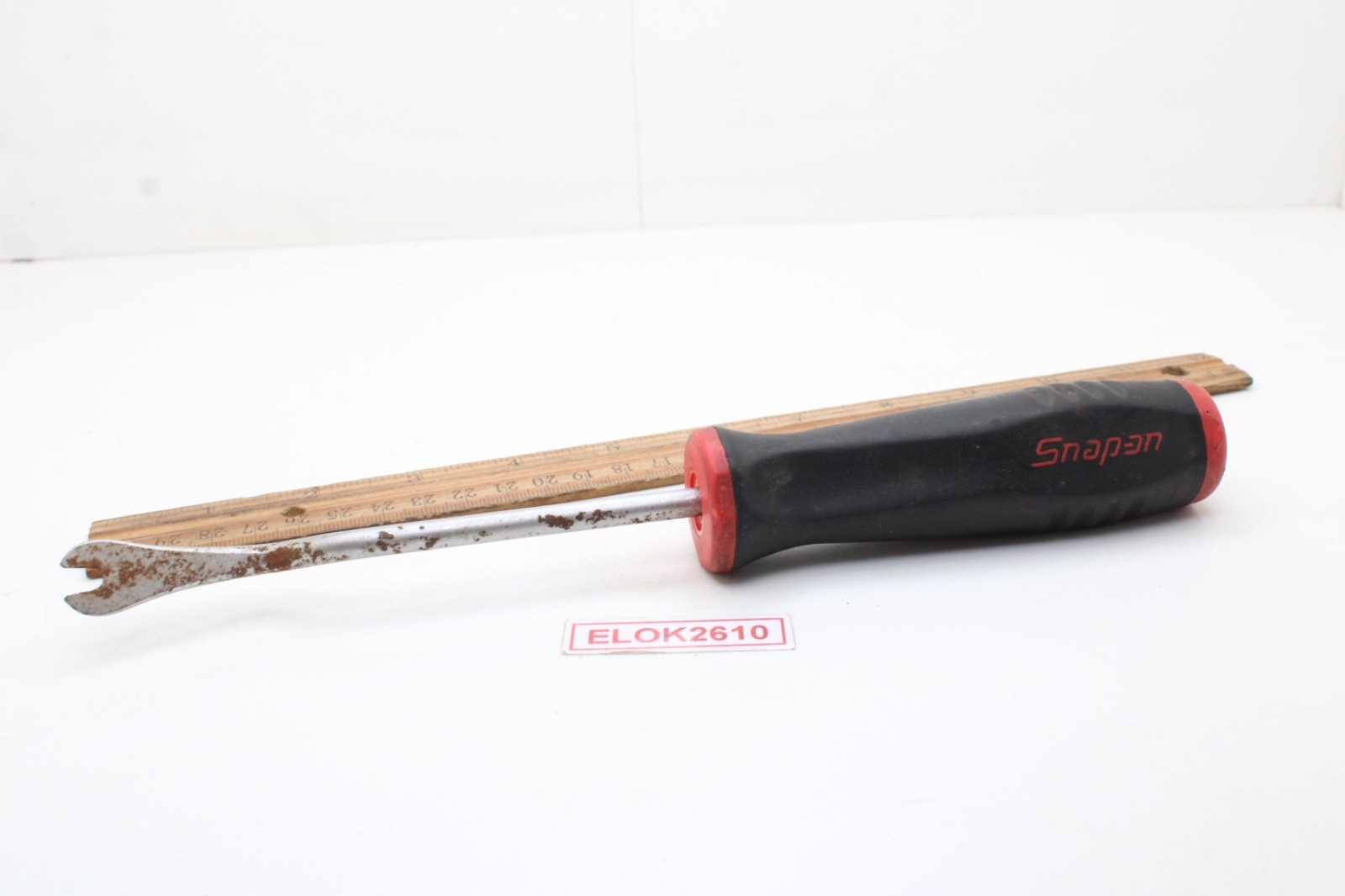Snap-On ASG185 10" Trim Pad Clip Removal Tool Red Soft Comfort Grip USA