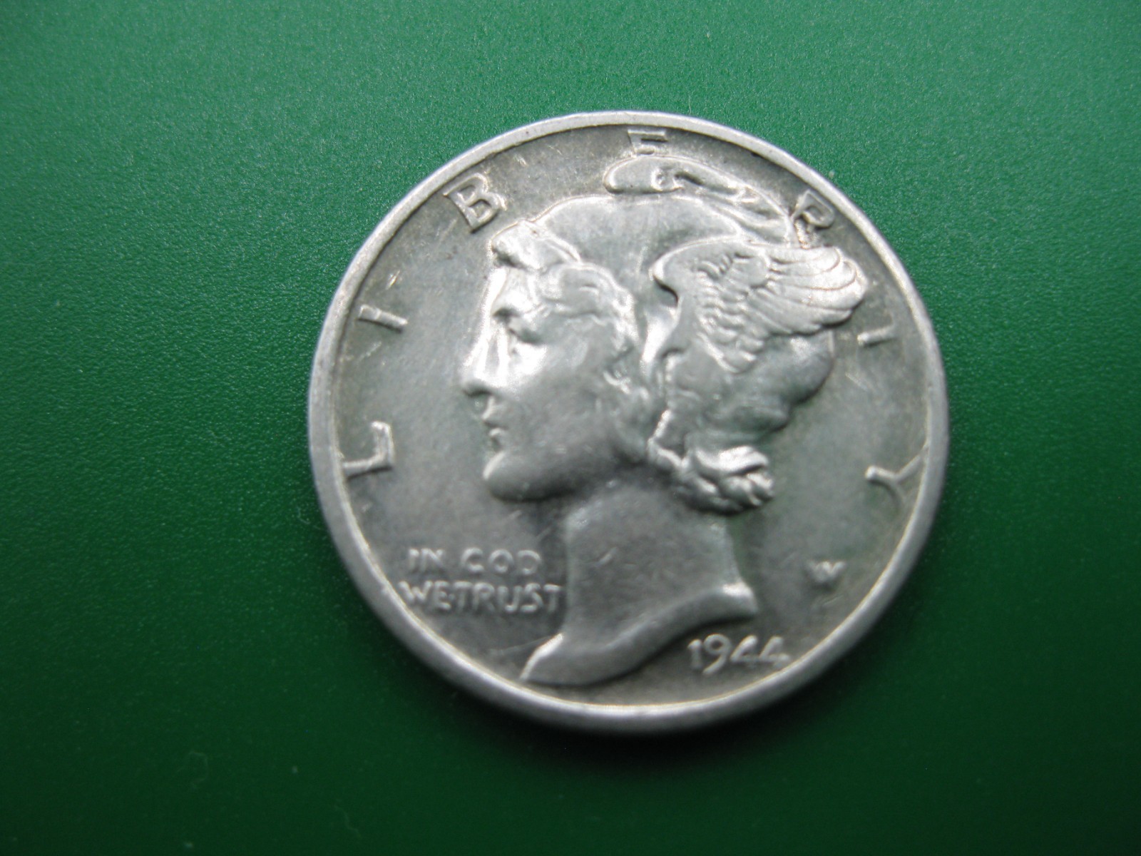 1944 S "Mercury" Liberty Dime AU! #1142606