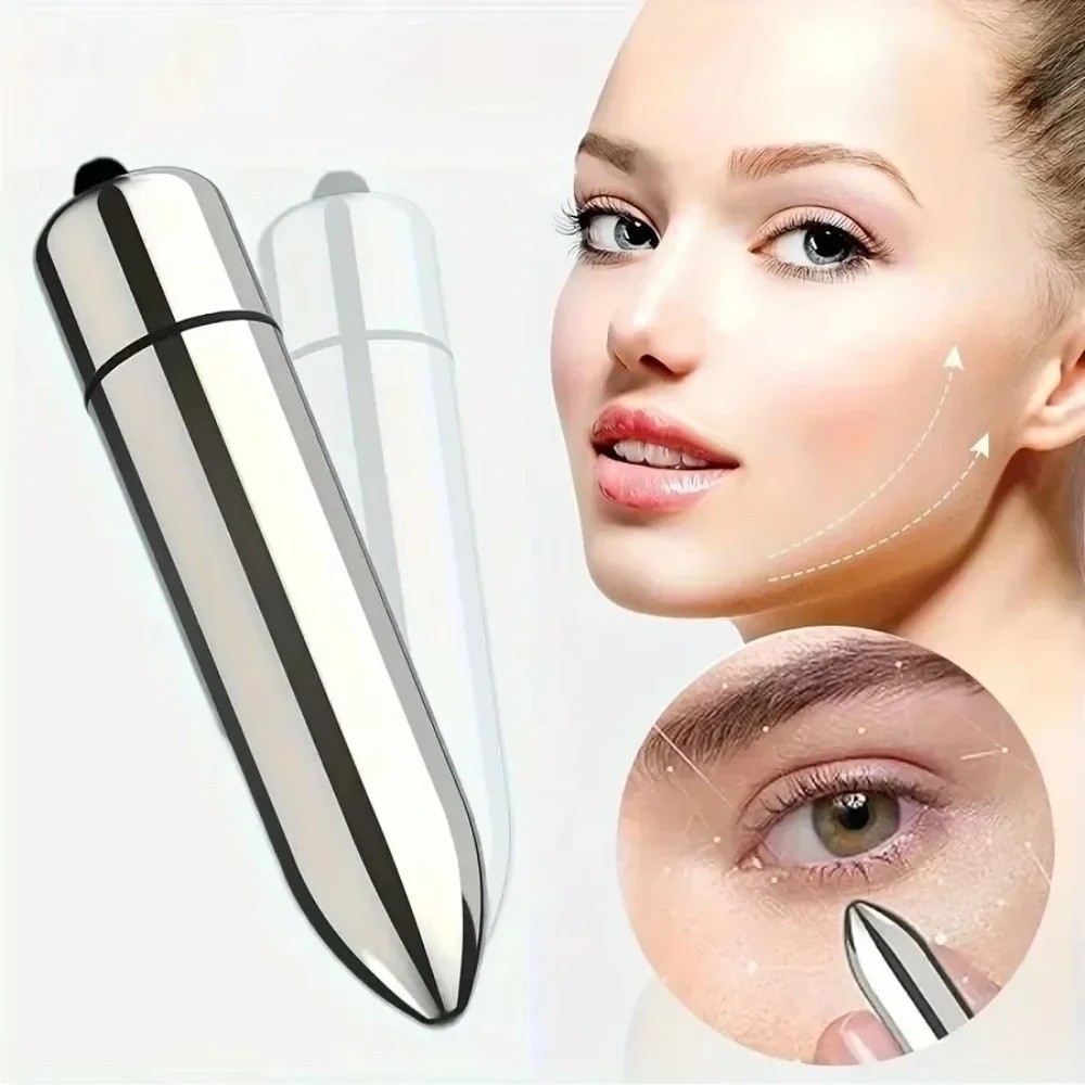 1pc Mini Vibrating Massager Facial And Eye Massage Treatment Promotes Lotion Abs
