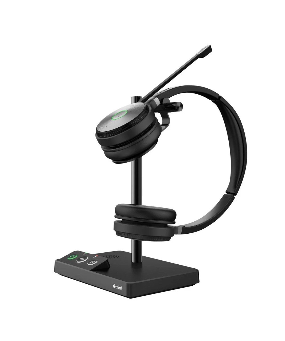 Yealink WH62 Wireless DECT Teams Binaural On-Ear Headset 1308006C