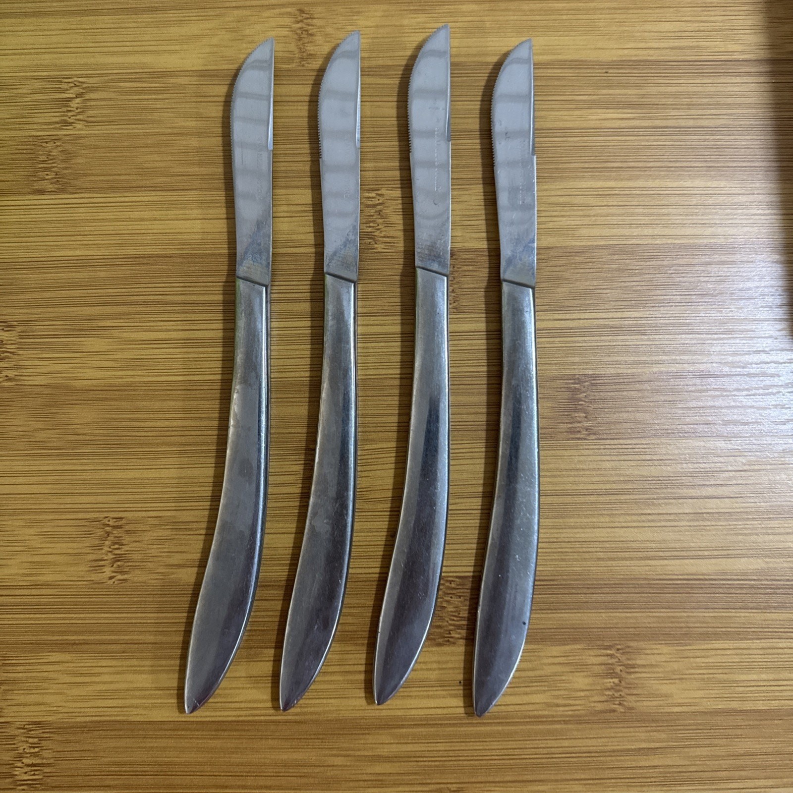 Set Of 4 Dorzel Stainless By Hull Serrated Knives MCM Design Japan Knife