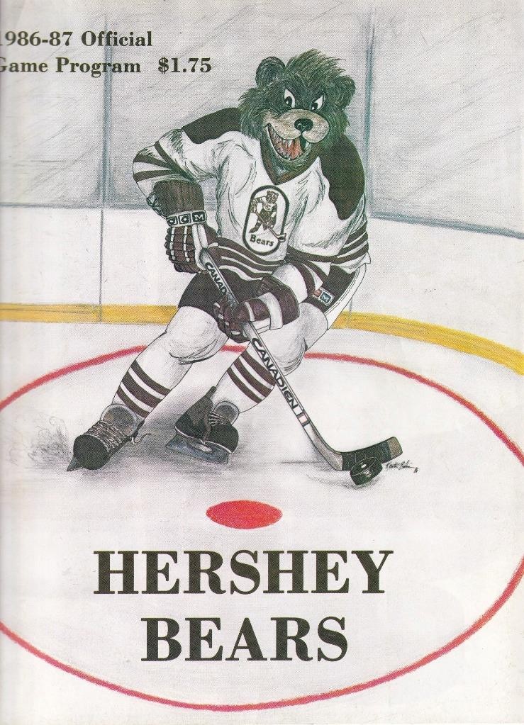 1987 (Feb 14) Hershey Bears & Nova Scotia Oilers - AHL hockey program