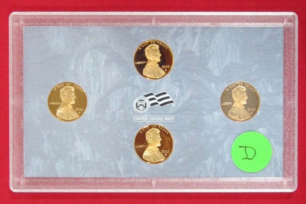 2009 S Lincoln Cent Bicentennial Proof Set ~ Toned - no Box/COA - Actual Set D