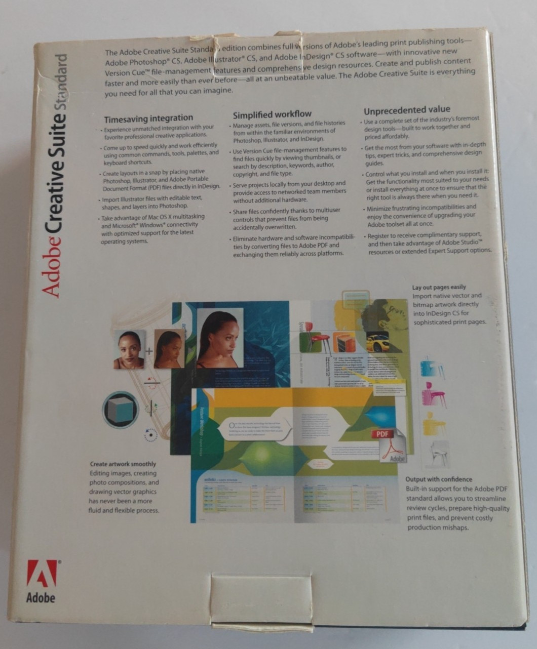 Adobe Creative Suite Standard Upgrade For Mac with Serial Numbers, 4 Disc Set