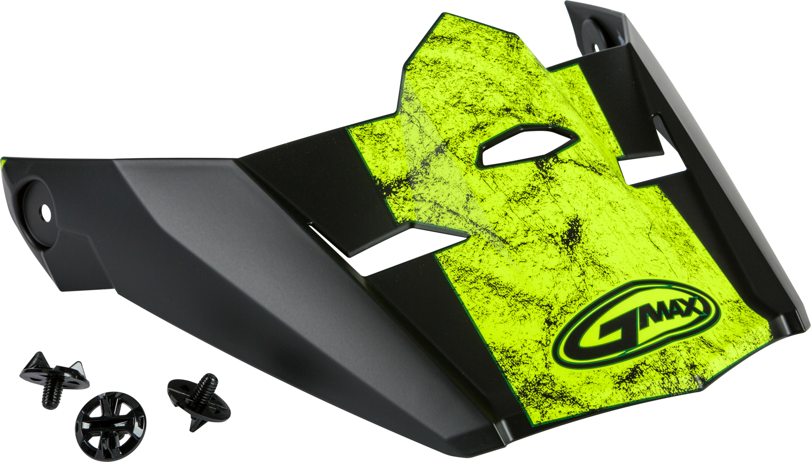 GMAX MX-46 Dominant Visor w/ Screws MATTE BLACK/HI-VIS MD-2X G046902