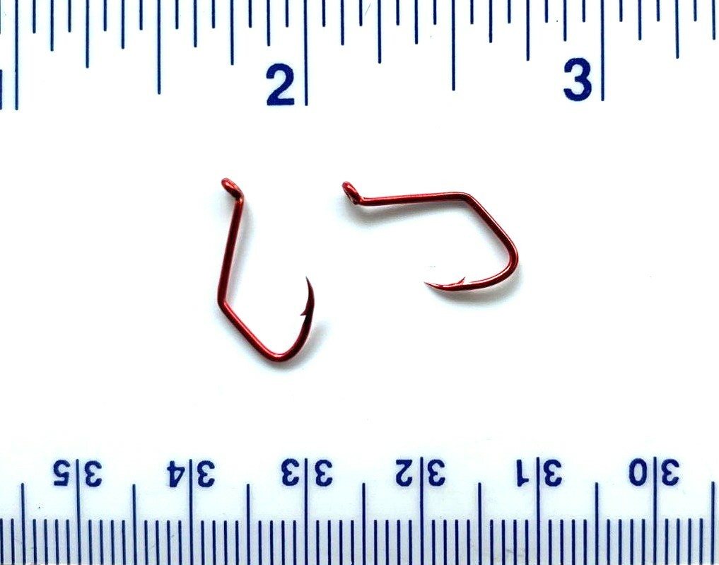 100 Matzuo 141060 Red Sickle Octopus Fish Fishing Hooks size 8 - 100 hooks