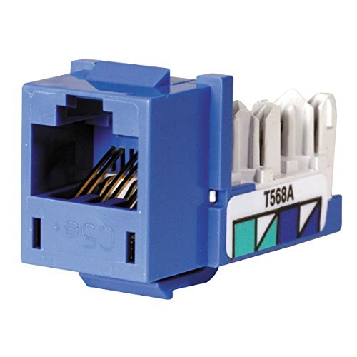Hubbell HXJ5EB25 XCelerator Cat5e Jack, Blue, 25-Pack