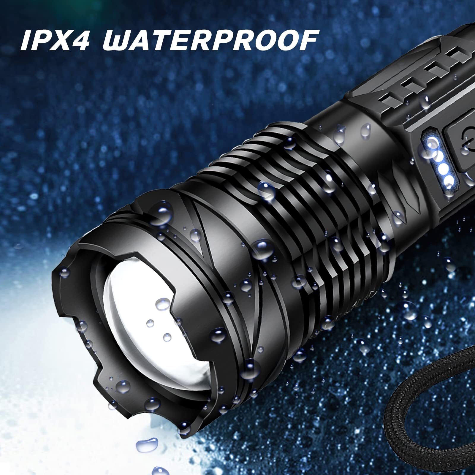 990000000Lumen Super Bright LED Flashlight Tactical Work Lights Rechargeable NEW
