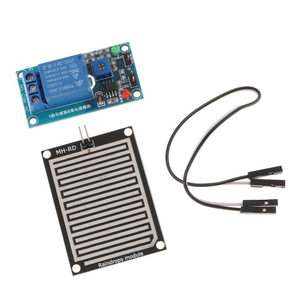 12V Raindrop Controller Module With Relay Module for Weather