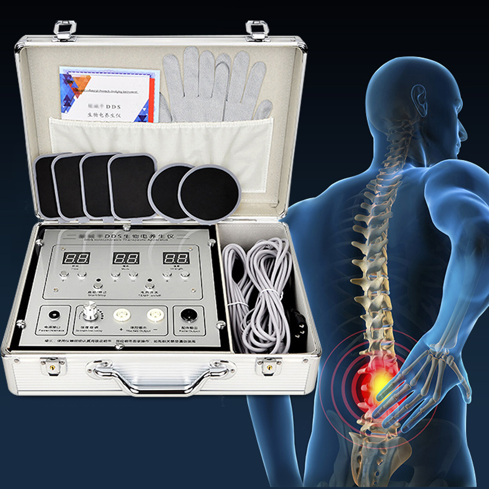 DDS Bio Electric Massager Meridian Electrotherapy Massage Body Machine 110V