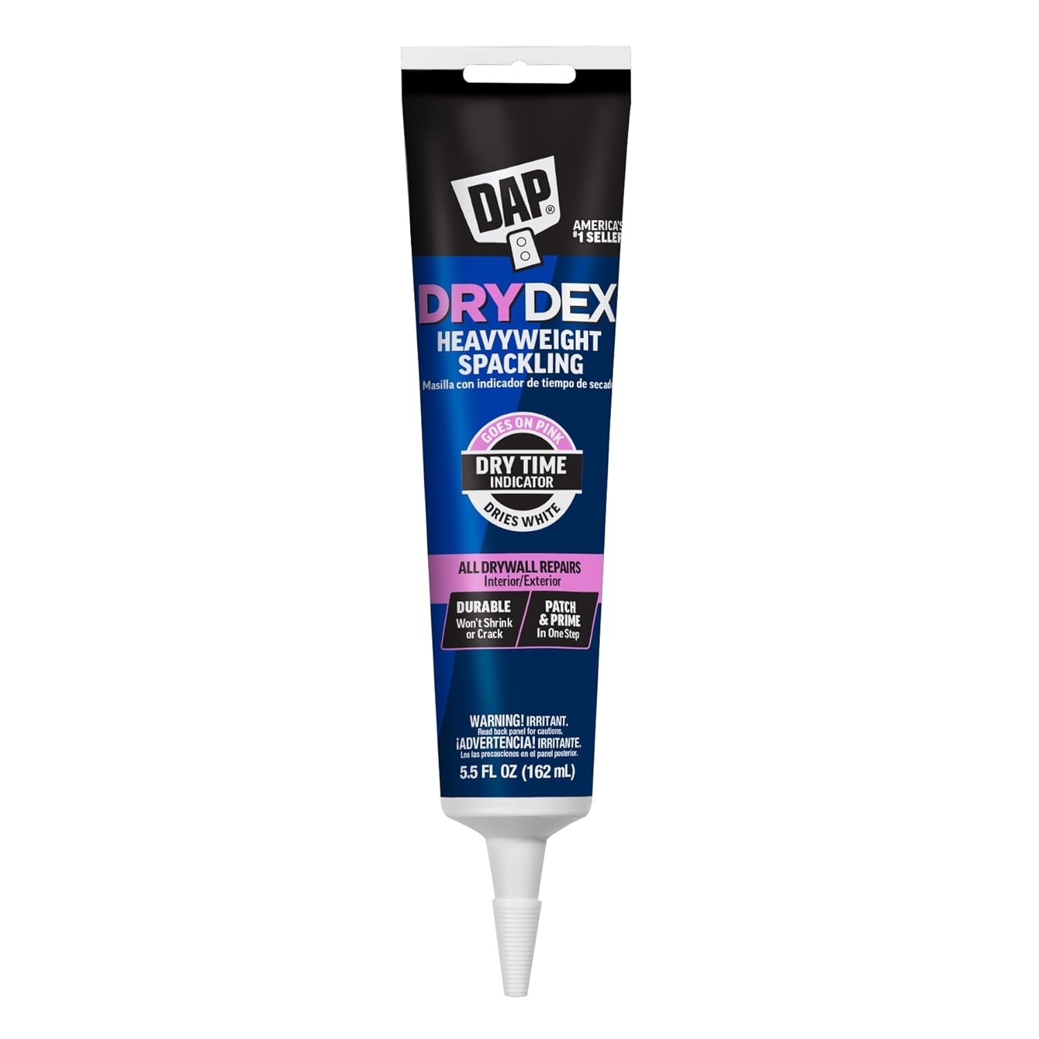 5.5 Oz DryDex Spackling Paste - Pink/White Formula for Seamless Finishes