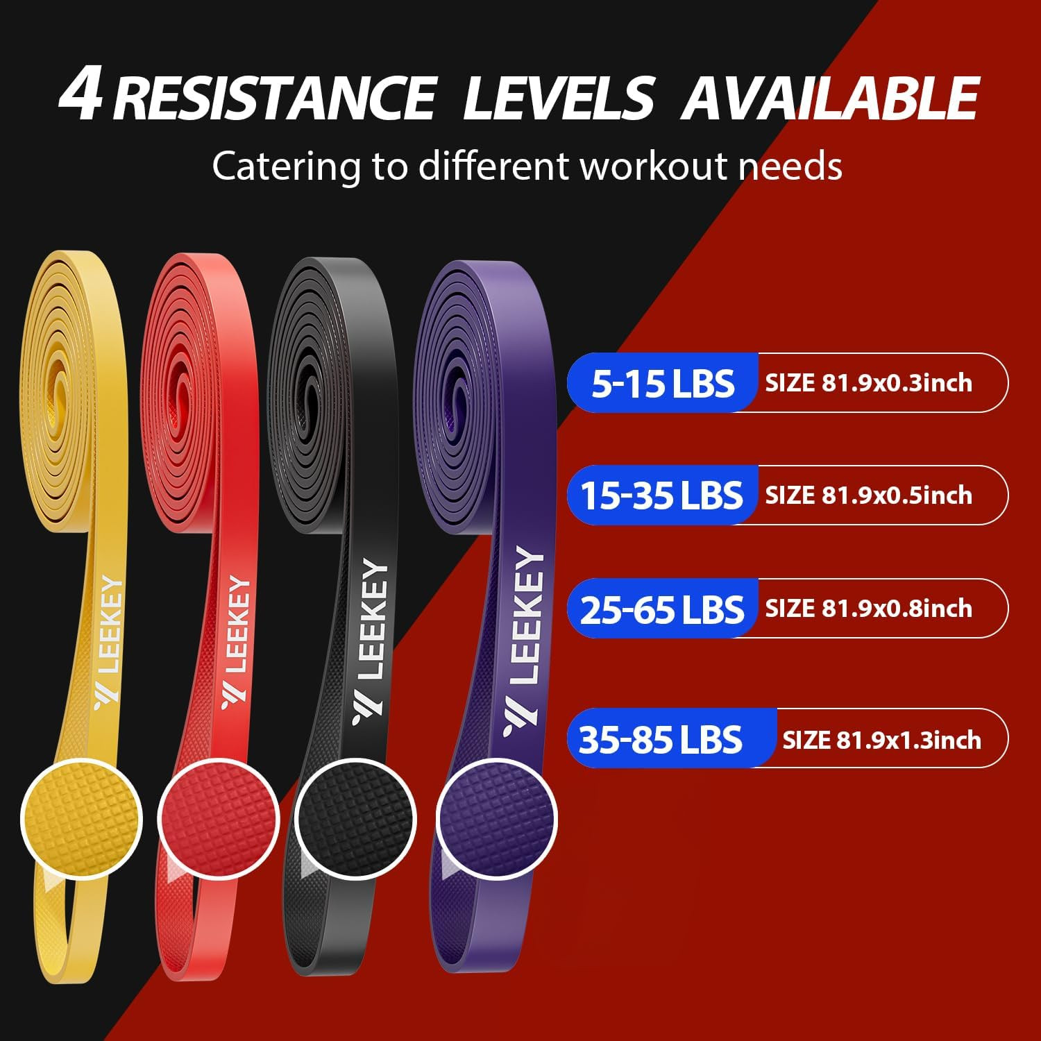 Resistance Bands, Exercise Bands Pull up Assist Bands - Workout Bands Set