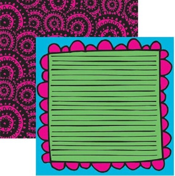 Live Out Loud - Tell Me About It, DS scrapbook paper - Reminisce LOL002