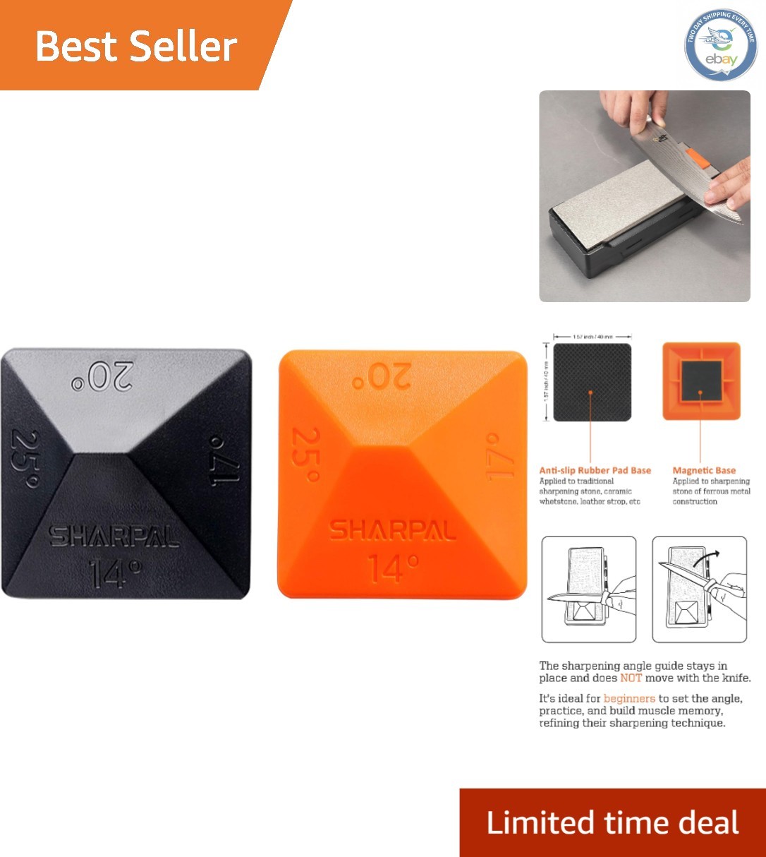 Compact and Lightweight Angle Sharpening Guides for Precision Blade Maintenance