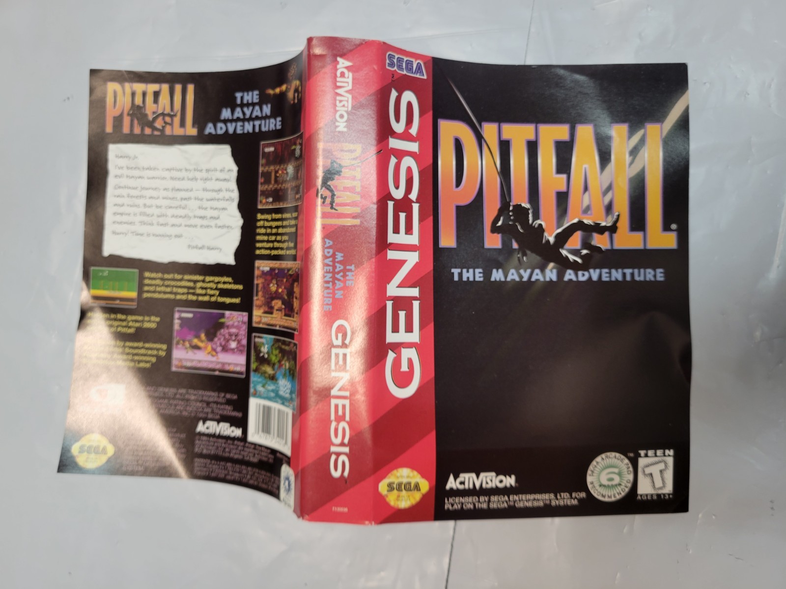 Pitfall The Mayan Adventure Case Art Only