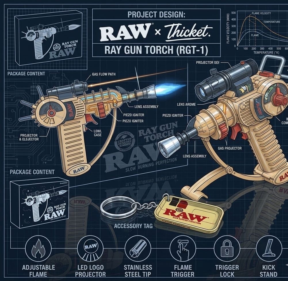 RAW x Thicket Ray Gun Torch – Limited Edition Collectible Torch