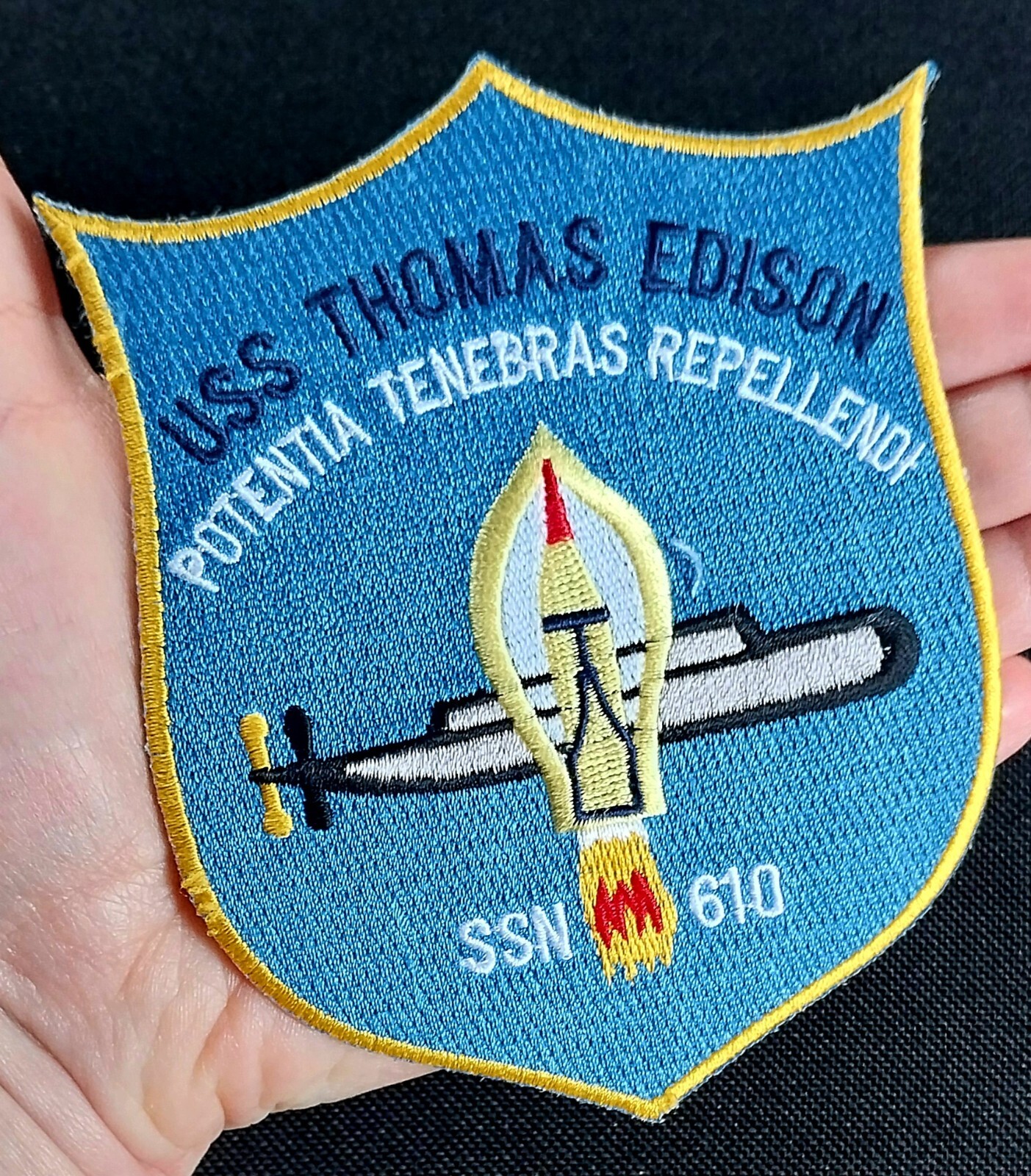 USS Thomas Edison SSN 610 Attack Submarine US Military Navy PATCH
