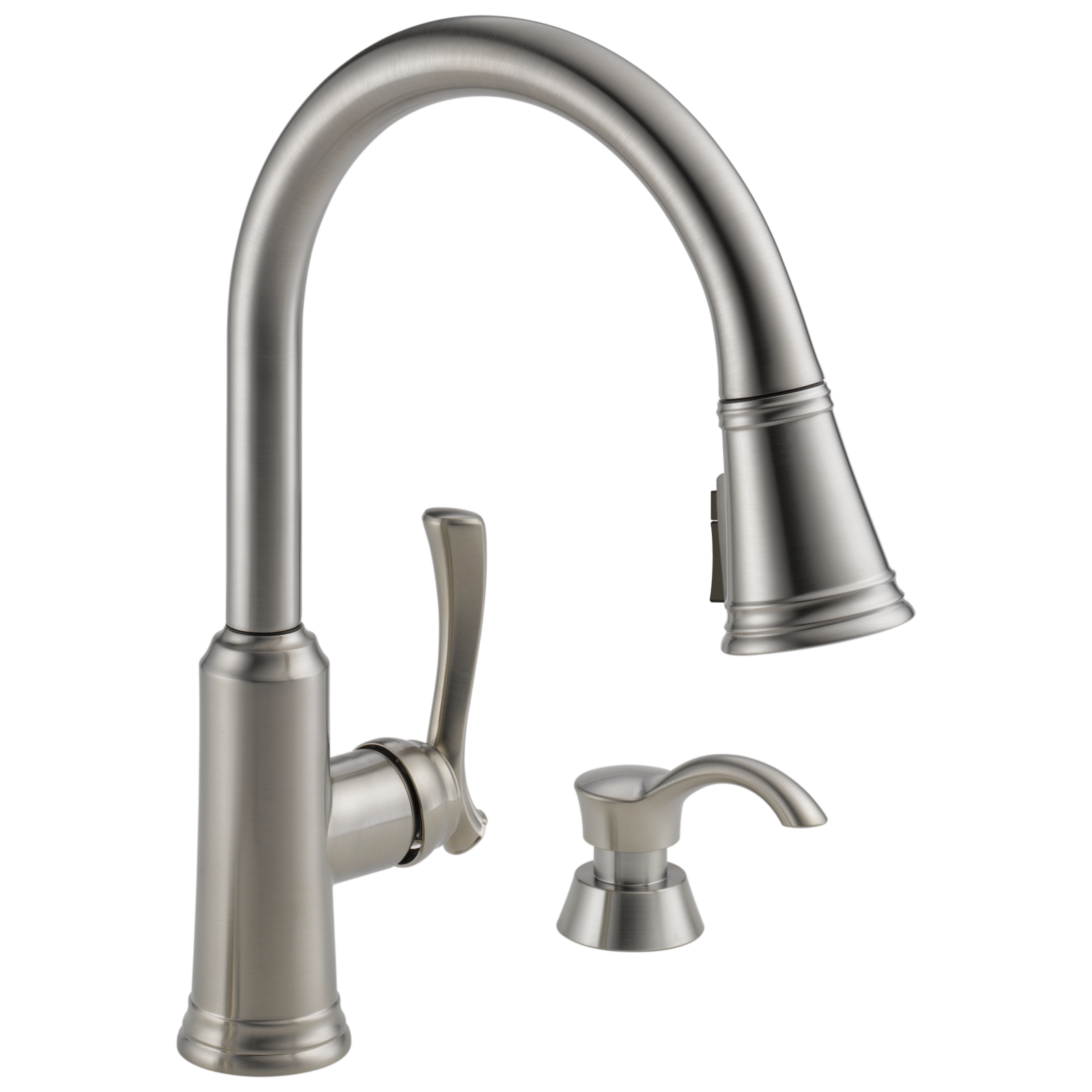 Delta Lakeview Pull-Down Kitchen Faucet in Stainless - Certified Refurbished