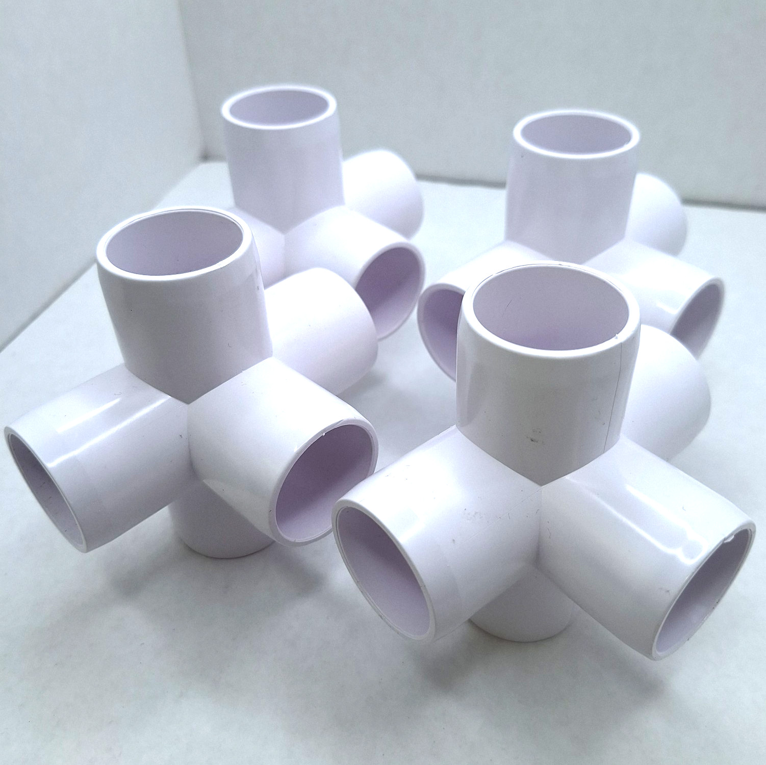 Sink Bathroom Plumbers 1/2"  5 Way PVC Storage Frame 4-Pack