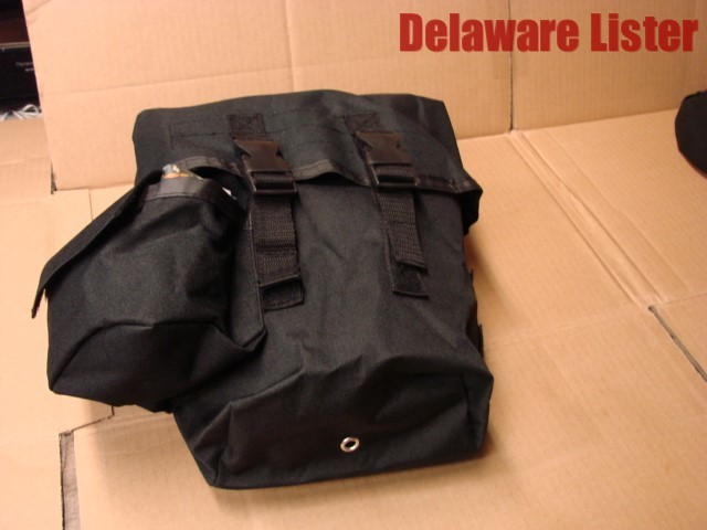 *Military Style Universal Accessory/Ammo Carry Pouch/Bag HD Black Nylon Drop Leg