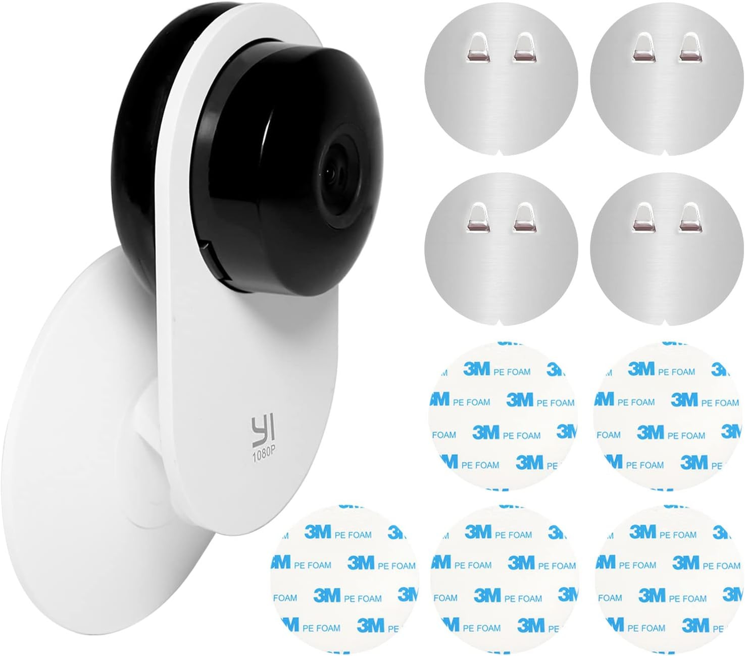 4 Pack Indoor Wall Mount for Yi Home Security Camera No Punching Extremely Simpl