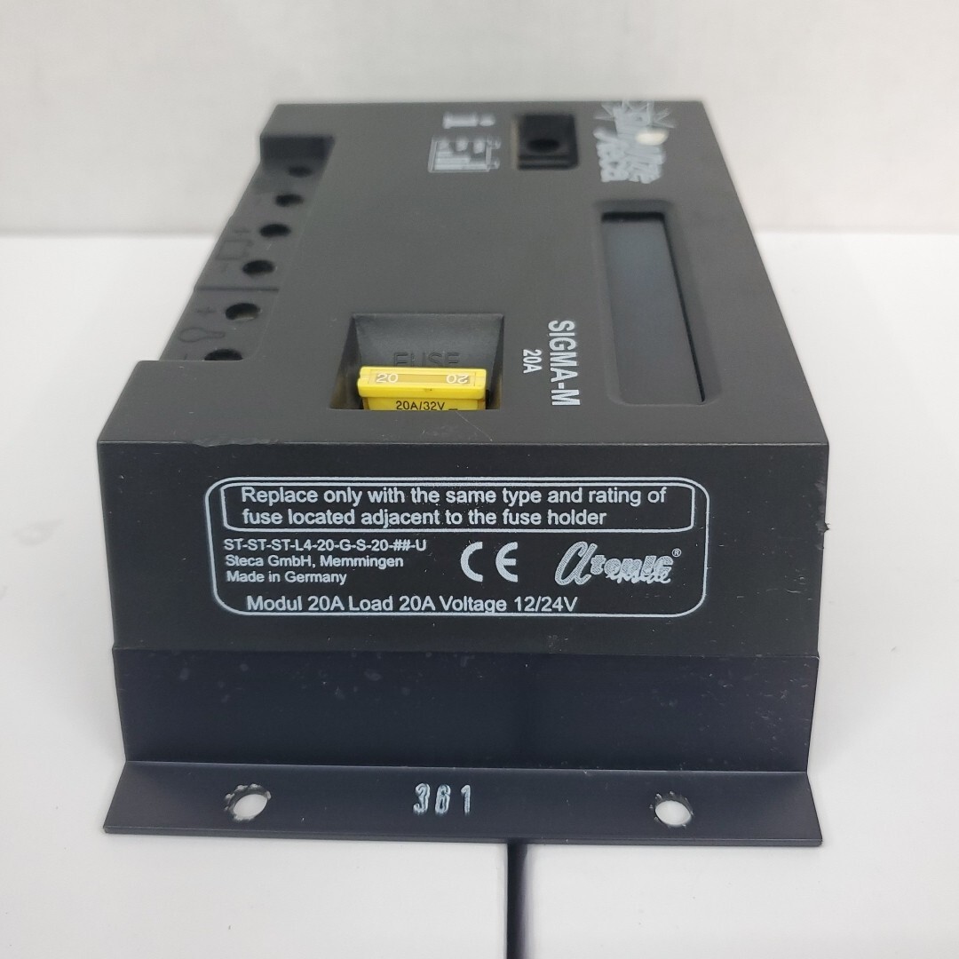 SunWize Steca SIGMA-M Solar Charger Controller 20A 12/24V w/ Connection Block