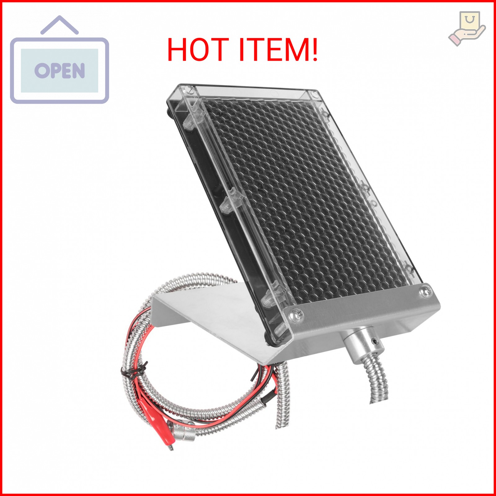 Highwild Solar Panel to Recharge Feeder Battery, 6-Volt
