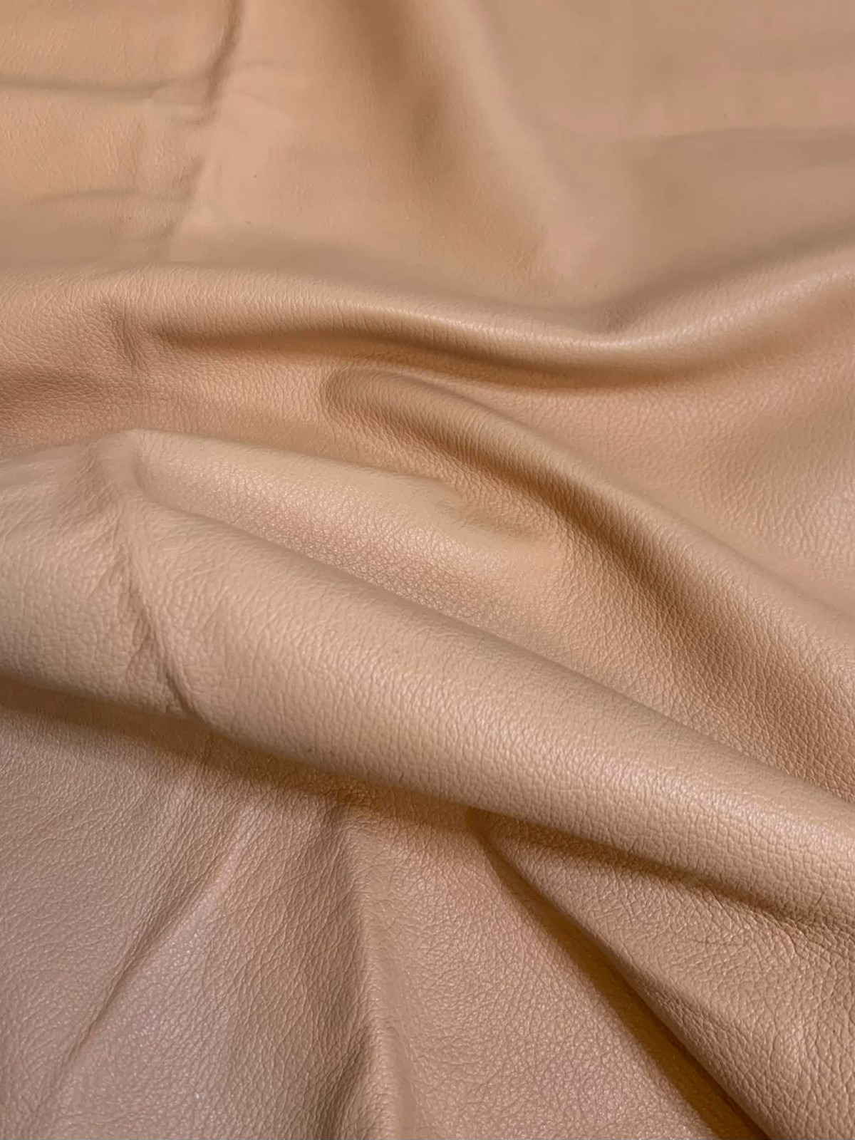 Peach - Lambskin Leather Whole Hide - 7 Square Feet