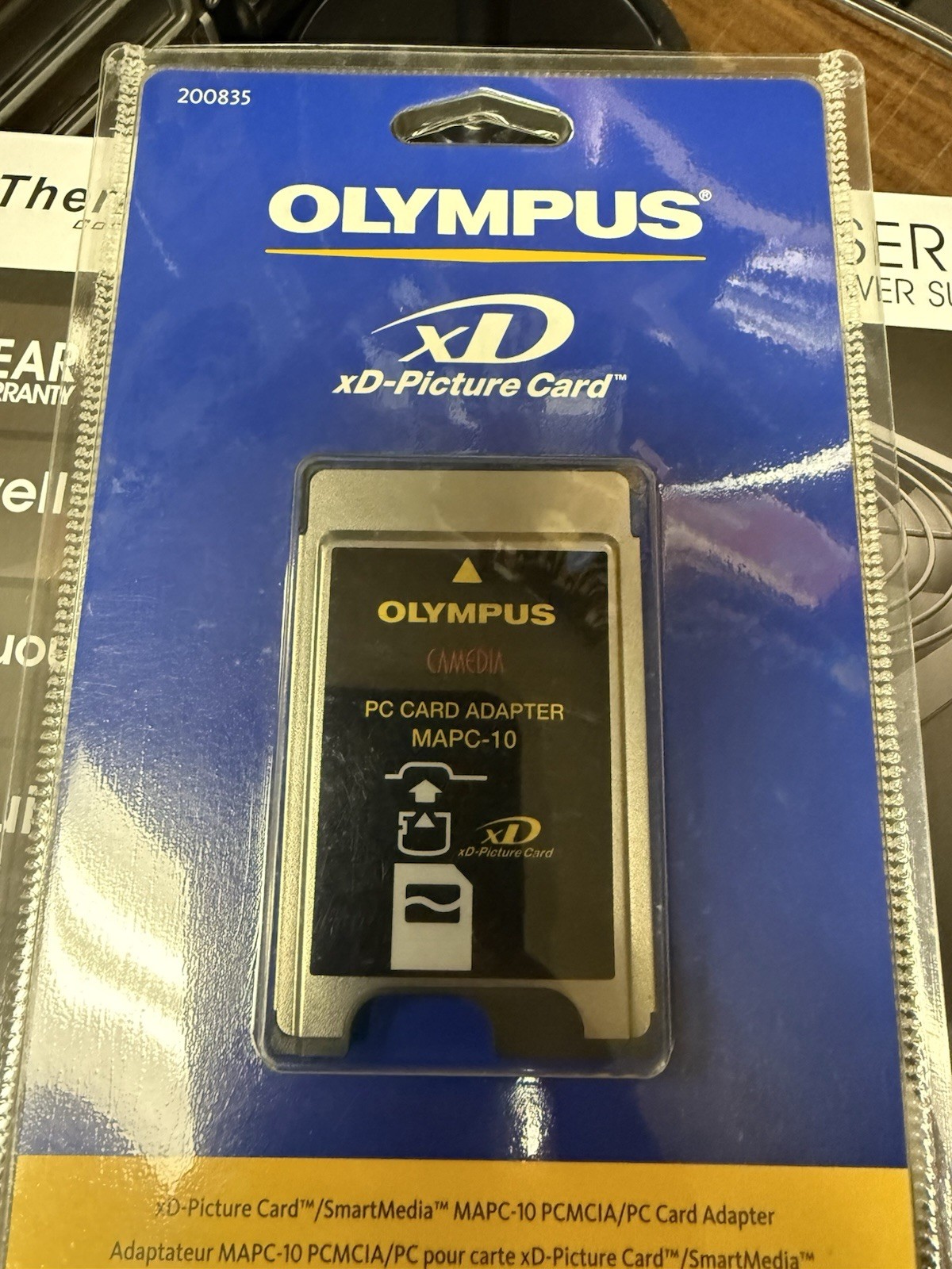 New Olympus MAPC-10 PCMCIA PC Card Adapter SmartMedia SM/xD Picture Card 200835