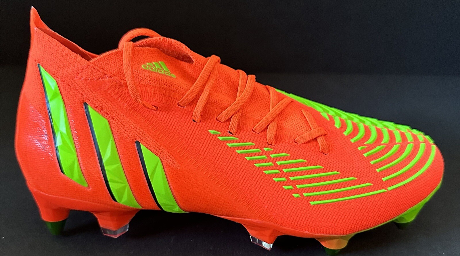 Adidas PREDATOR EDGE.1 SG Solar Red Green Soccer Cleats Men 5 Women 6 New GW1016