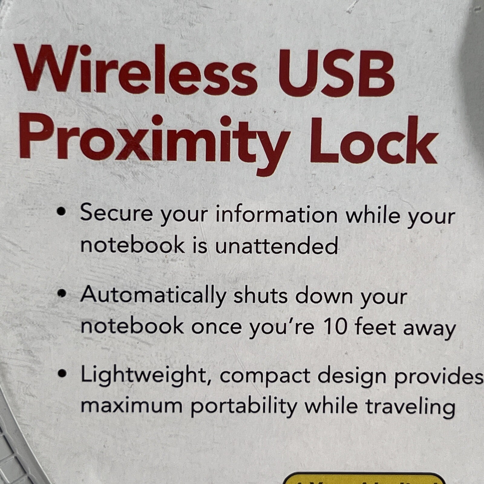 Tripp Lite SEC4002RF Wireless Notebook / Laptop Computer USB Proximity Lock ~NEW
