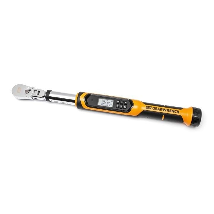 Gearwrench 85079 1/2" Flex Head Electronic Torque Wrench w/Angle 25-250 ft/lb