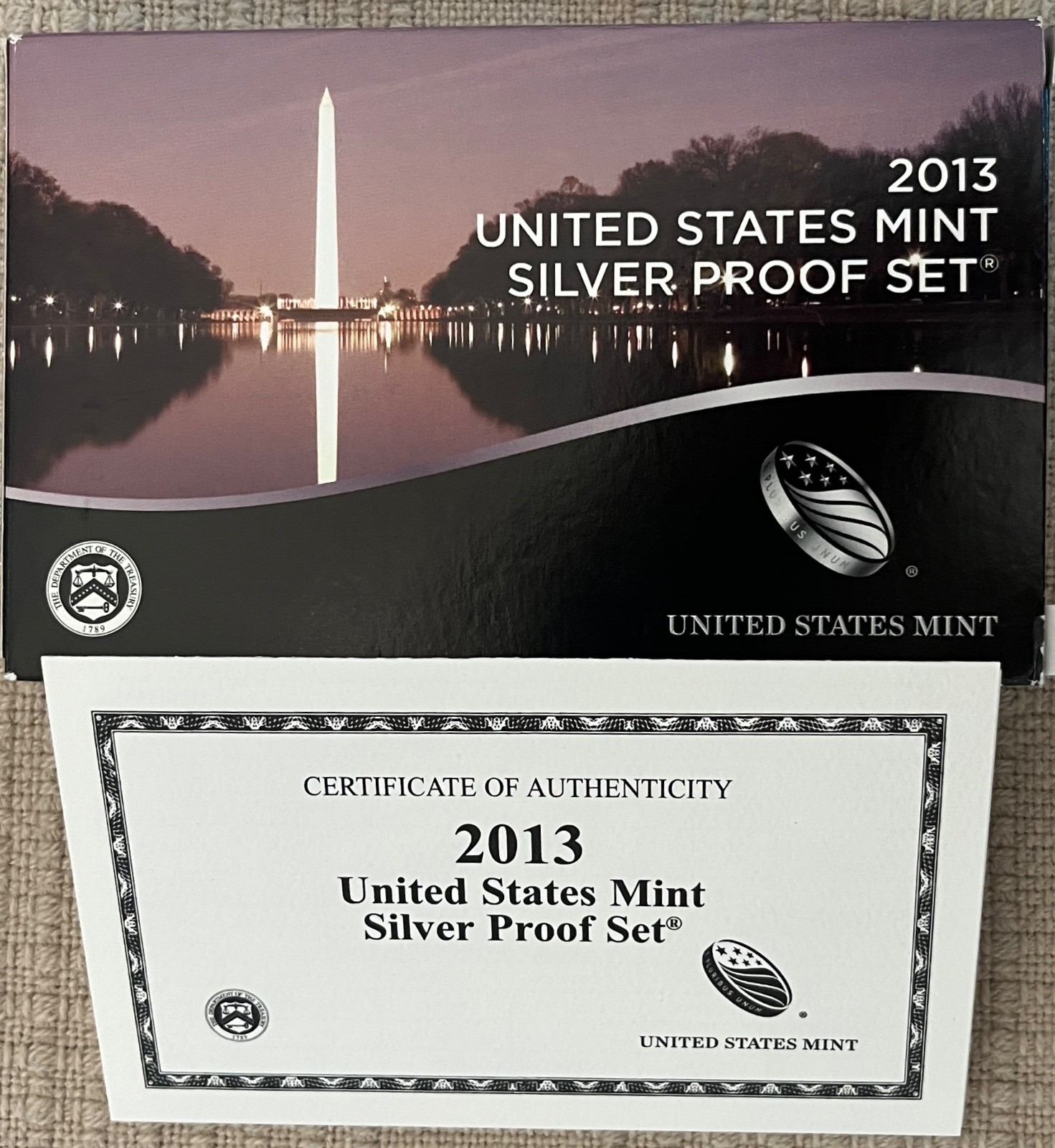 2013 US Mint Silver Proof Set $1 Proof Silver San Francisco COA
