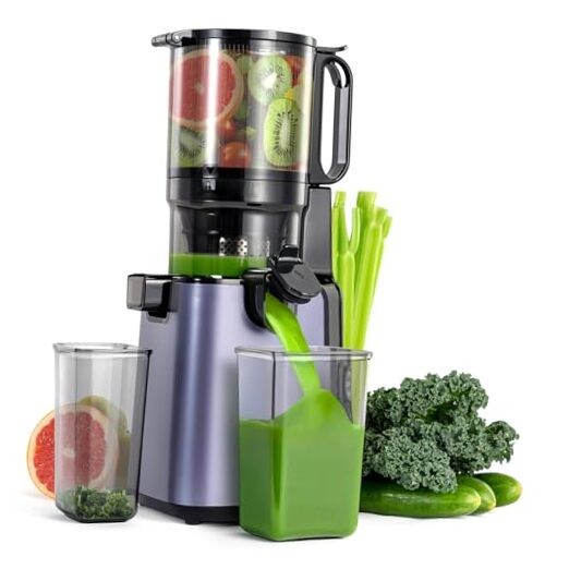 Juicer Machine, Cold Press Juicer with 5.1'' Extra Large Feed Chute for Whole