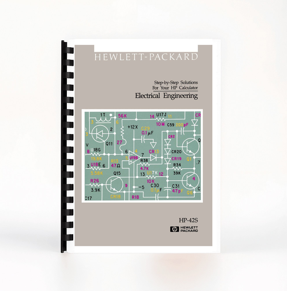 Manual Hewlett Packard HP 42S Calculator: Electrical Engineering - Half-Letter