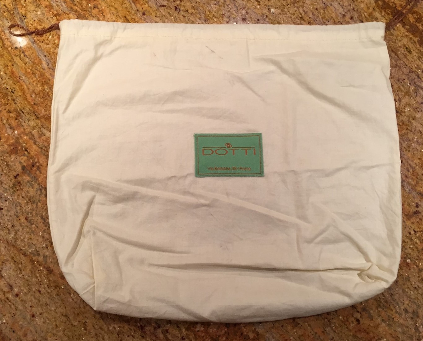 DOTTI Drawstring Logo Dust Bag - 11" x 11 " x 3 1/2"