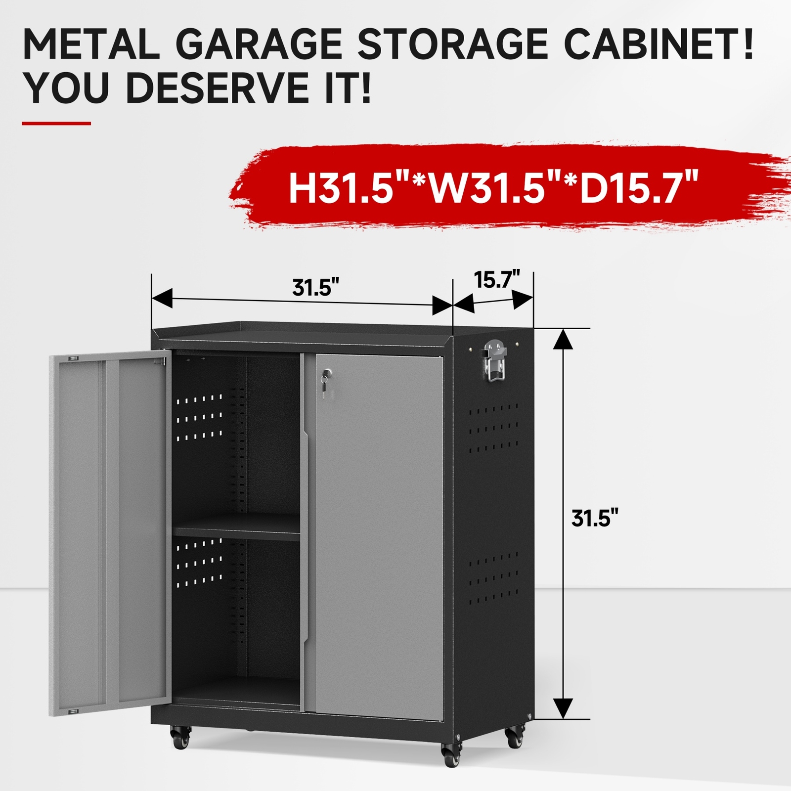 8 Pcs Garage Storage System Workshop Set Garage Cabinets for Tool Organization